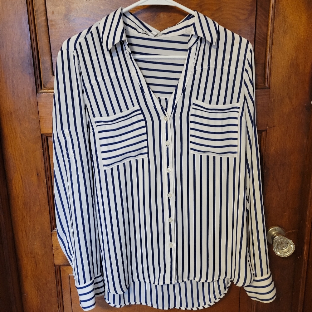 EXPRESS blue and white Portofino shirt